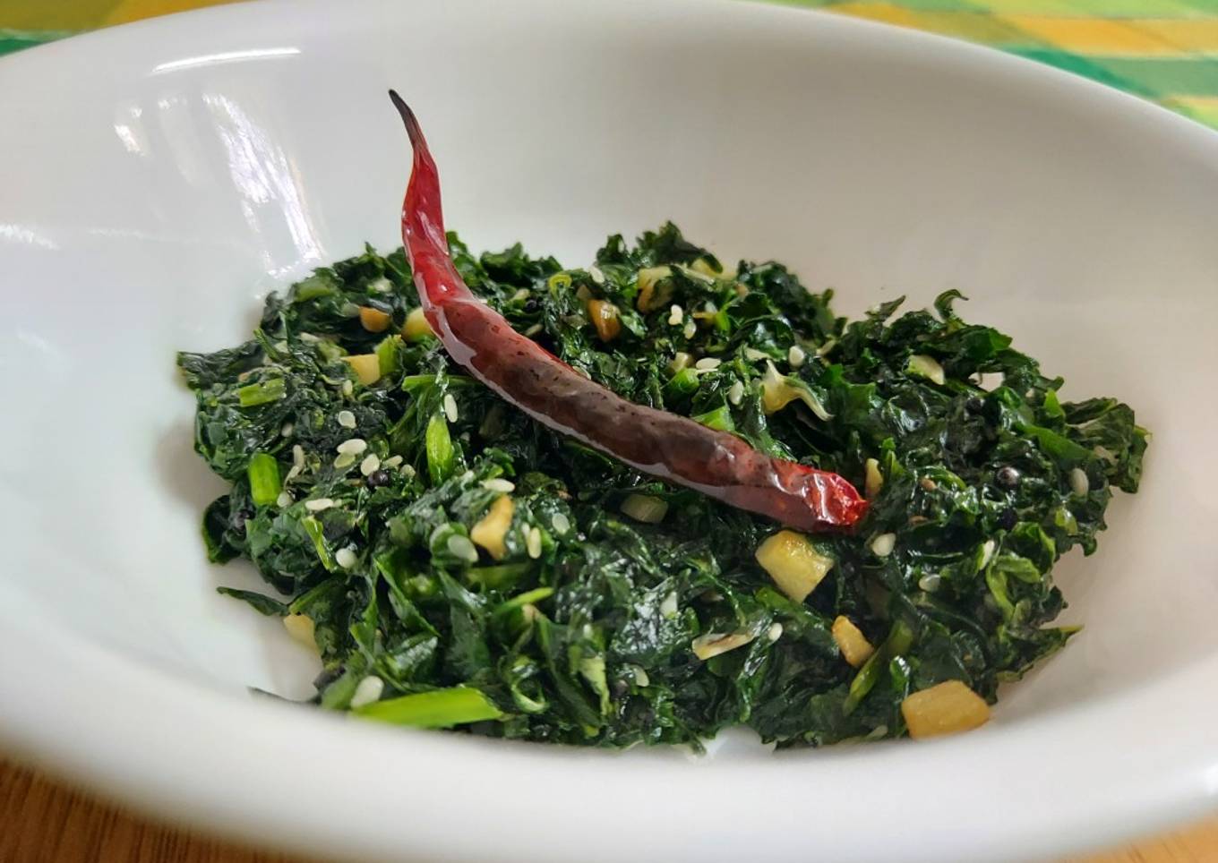 Radish Leaves Stir Fry with Garlic