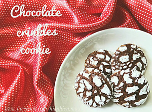 Hình của món Chocolate crinkle cookies - Bánh quy tuyết.