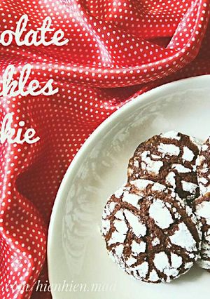 Hình của món Chocolate crinkle cookies - Bánh quy tuyết.
