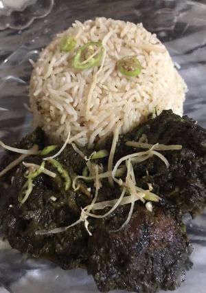 A picture of Palak koftay.