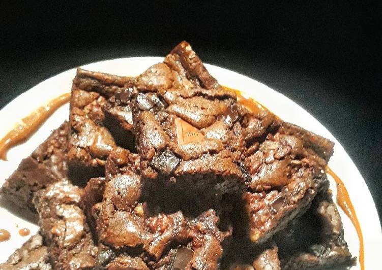 Cara Memasak Milo Chewy Brownies with Shiny Crust Untuk Jualan