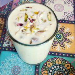 Badam milkshake A picture of Badam milkshake.