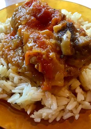 Lecsós szelet jázminrizs körettel 🥓🥩🍚🍻 recept fotója