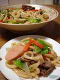 Beat the Summer Heat! Stir-Fried Udon with BBQ Sauce