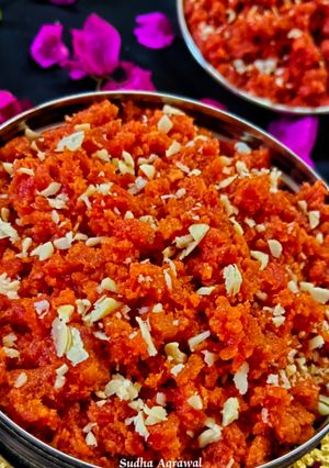 A picture of Gajar ka Halwa (Market Style).