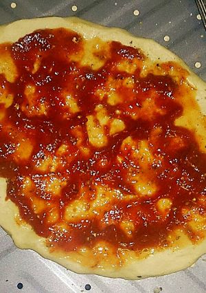 A picture of Tex's Lazy Pizza Sauce 🍕🍶🍅 🌿.