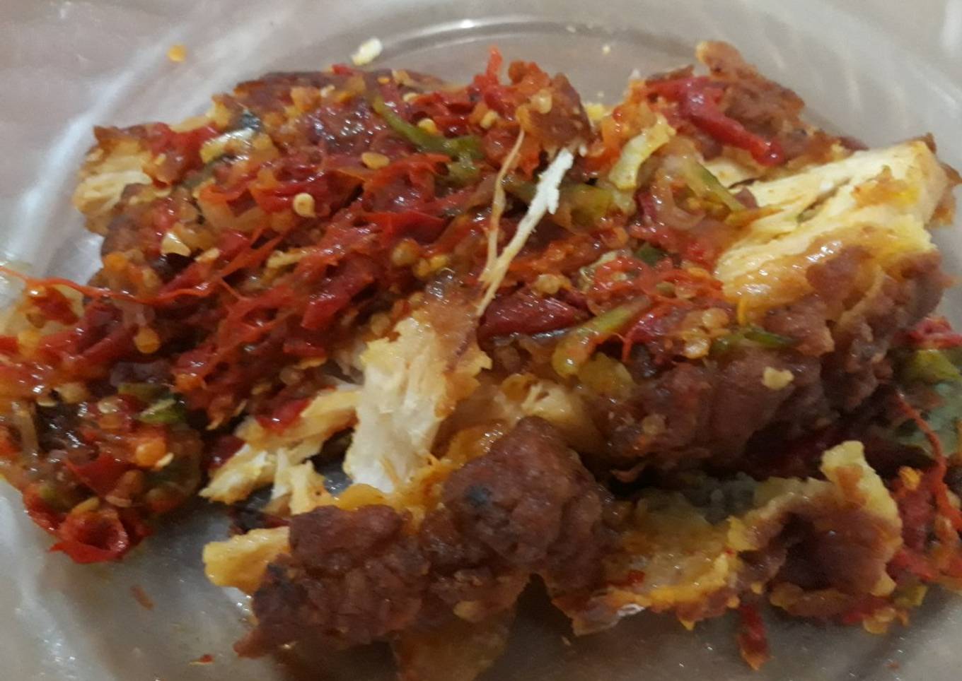 Ayam geprek ala saya