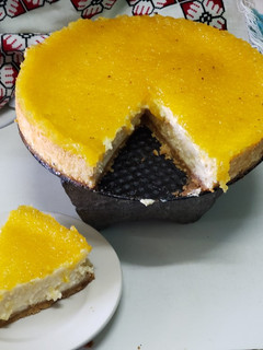 Una foto de Cheesecake de Papaya