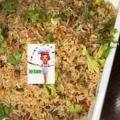 A picture of Sausage fried rice.