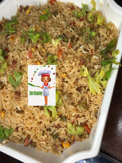 A picture of Sausage fried rice.