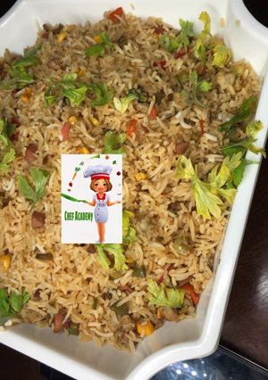 A picture of Sausage fried rice.