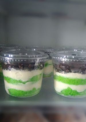 Foto resep Pandan Oreo Cheese Cake