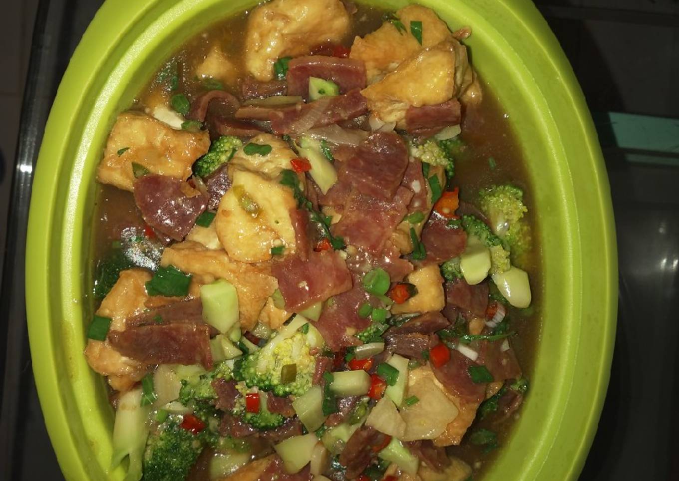 Sosis Babi Cah Tofu