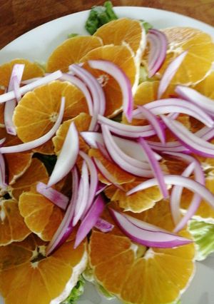 Una foto de Ensalada de naranjas