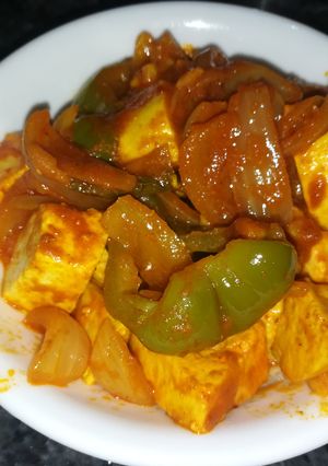 पनीर शिमला मिर्च की सब्जी रेसिपी मुख्य फोटो