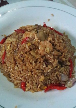 Foto resep Nasi goreng udang kobe saus tiram