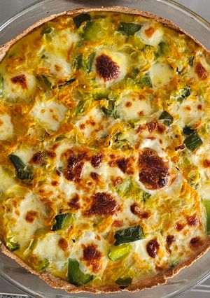 Una foto de Tarta de verduras con masa casera