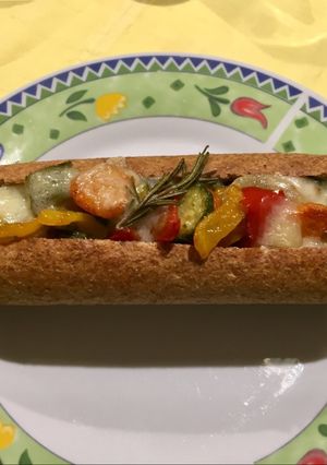 Una foto de Ratatouille en baguette