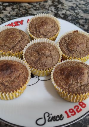 Una foto de Magdalenas fit con canela y limón