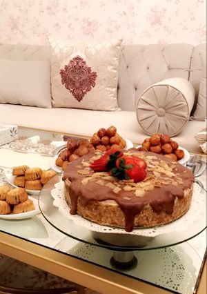 صورة لوصفة تشيزكيك النوتيلا 🧀🌰🍫🍓