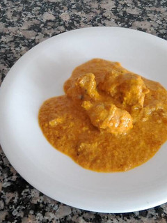 Una foto de Pollo al curry con leche de coco