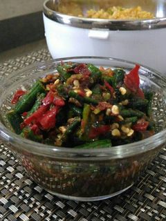 Foto resep Sambal kencur kacang panjang
