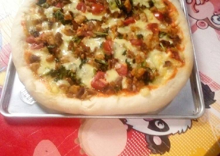 Langkah Mudah untuk Menyiapkan Pizza Indonesia😋😋😋, Lezat