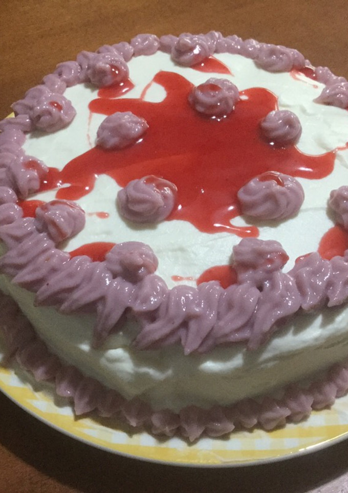 Una foto de Tarta de fresa y nata