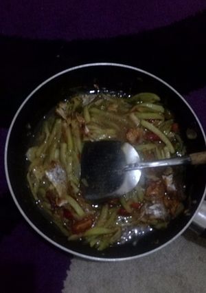 Foto resep Oseng ikan asin labu siam
