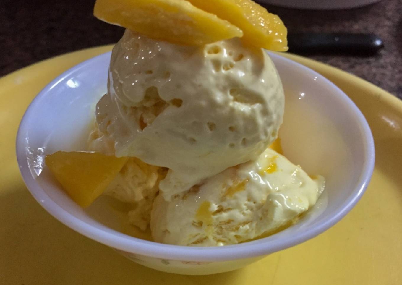 Mango icecream without cms and gms powder