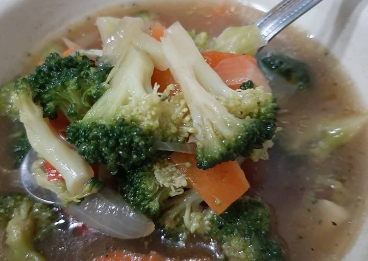 Sayur Brokoli Wortel Saos Tiram