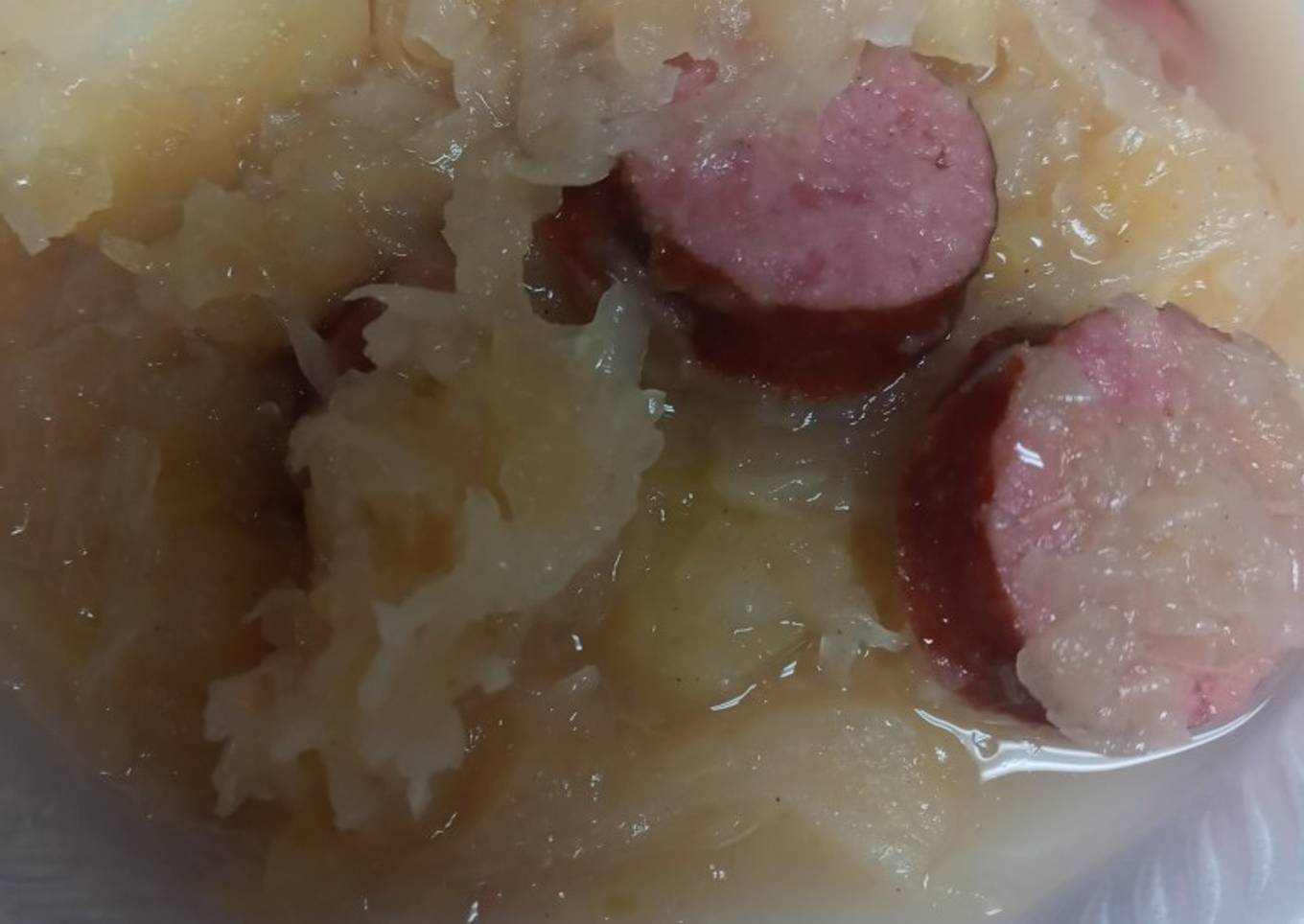 Sauerkraut, Apples, and Sausage