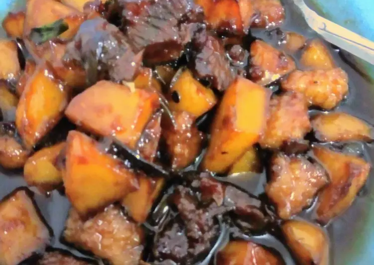 Praktis, Bikin Bistik daging with potato Praktis Enak
