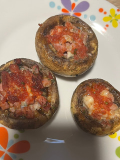 Una foto de Champiñones rellenos
