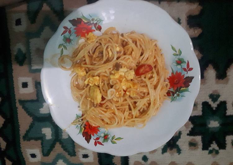 Resep 39. Spaghetti simpel, Menggugah Selera