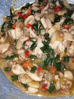 Foto resep Baby Cumi Cabe Ijo Saos Tiram