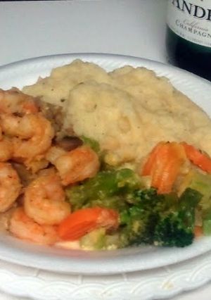A picture of Sauteed Cheesy Shrimp.