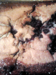 A picture of Blackberry cobbler.