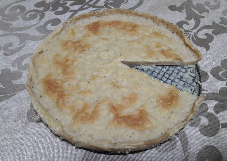 Tarta de queso al horno sin gluten y vegana
 🍰
