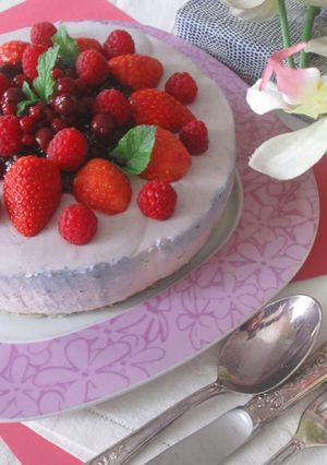 Foto principal de Tarta de queso de tres bayas