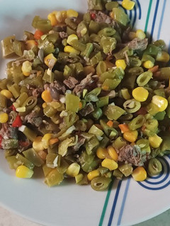 Una foto de Guiso de porotos verdes