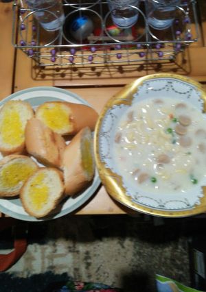 Foto resep #5resepterbaruku French bread macaroni soup