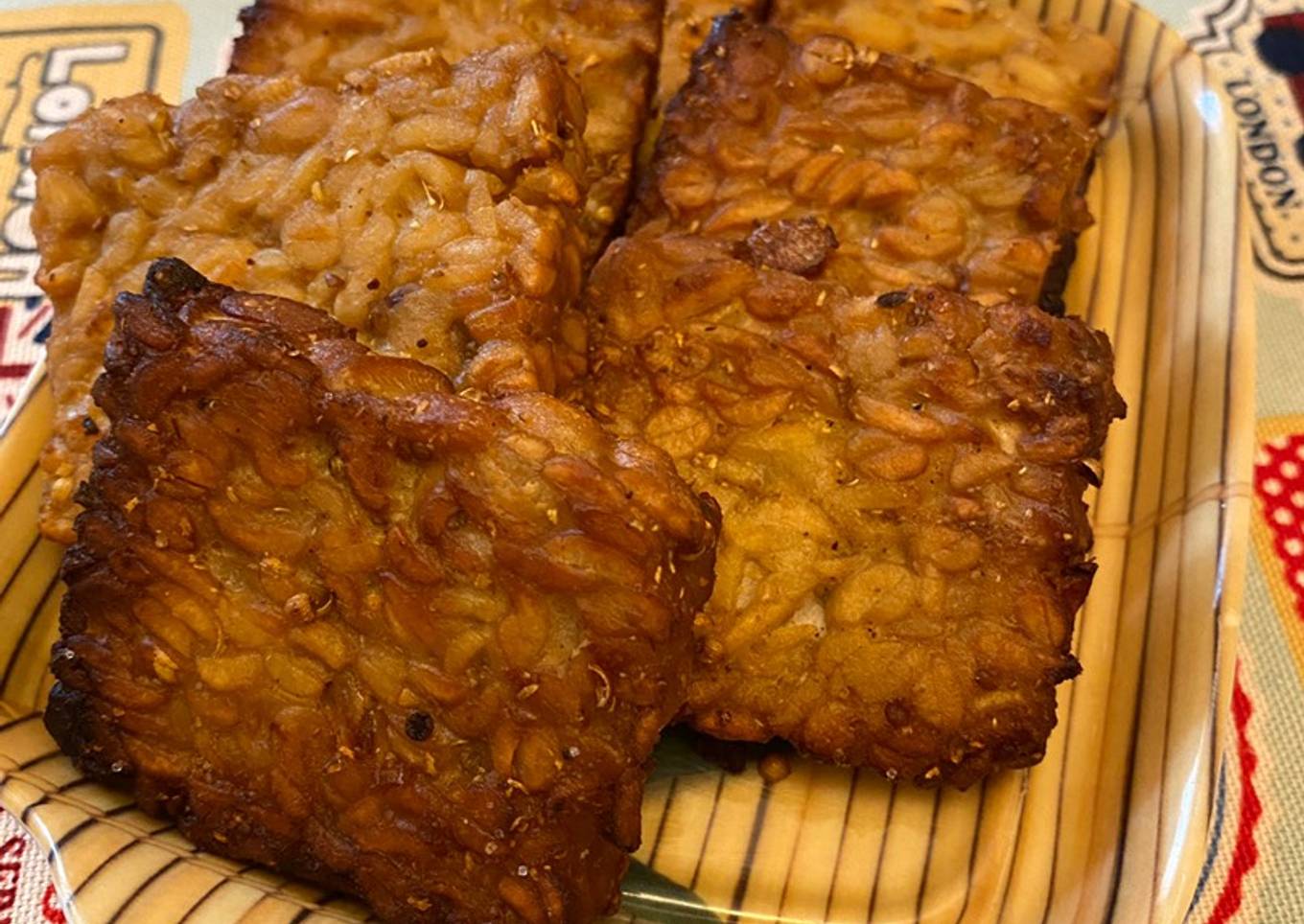 Tempe bacem bumbu racik