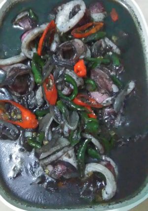 Foto resep Tumis cumi uu.. lala