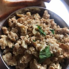 Egg bhurji A picture of Egg bhurji.