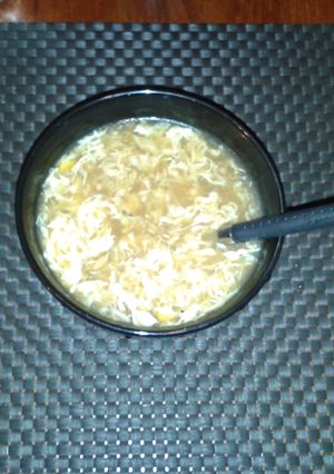 A picture of Sweet corn Chicken Soup.
