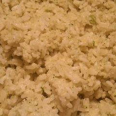 A picture of Cream & Green Chile Rice.