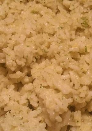A picture of Cream & Green Chile Rice.