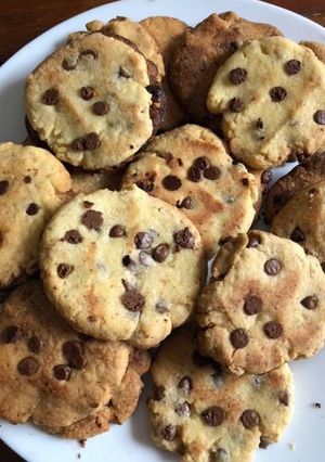 Una foto de Galletas con chispas de chocolate !