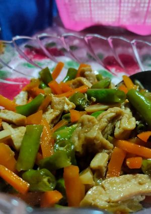 Foto resep (4) Oseng buncis wortel with tahu kecap